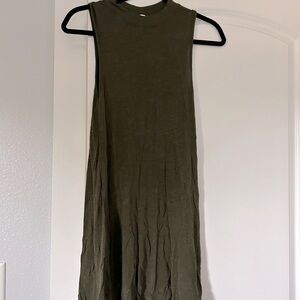 Olive green casual dress